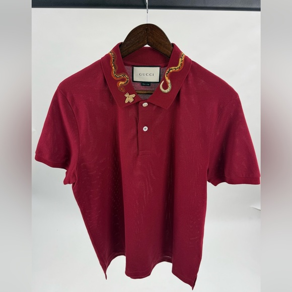 Gucci Red Polo Shirt